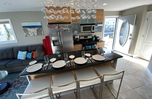 Brigantine Condo | A Stones Throw 2 Beach & AC, Fireplace+ Outdoor Lounge great 4 small Families!