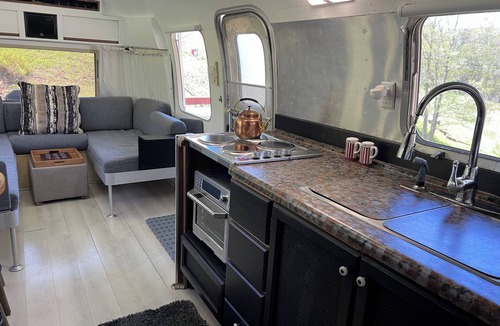 Sugar Grove Cabin | Airstream Glamping at a Petting Zoo and Hot Tub