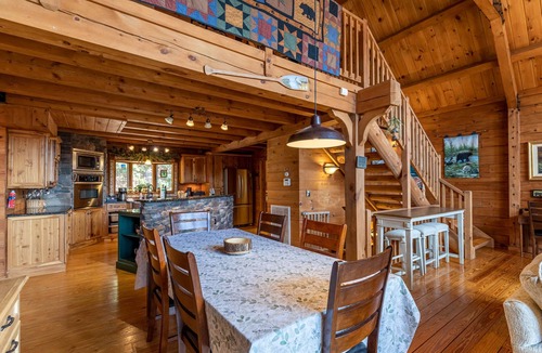 Foscoe House | Beary Relaxing Cabin - Big views, two kitchens, hot tub, game table