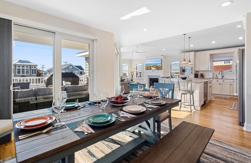 Harvey Cedars House | Beautiful 5 Bedroom beach block with swimming pool, decks, indoor/outdoor living