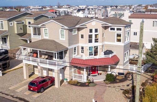 Beach Haven Gardens House | Beautiful home in LBI with built in pool , hot tub and fire pit.