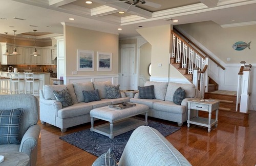 Beach Haven House | Beautiful Loveladies Bayfront Home, Private Beach, Pool, 6BR,5.5 Baths