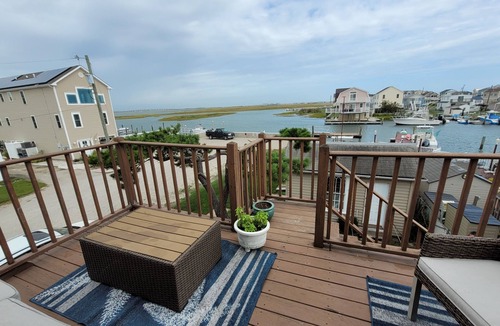 North Wildwood House | BEAUTIFUL WATER AND SUNSET VIEWS WITH 2 DECKS AND DOCK WATERFRONT PROPERTY!