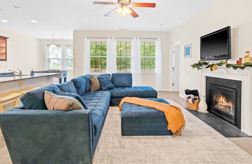 Zebulon House | Blue Mallow retreat with pool access in the heart of Zebulon