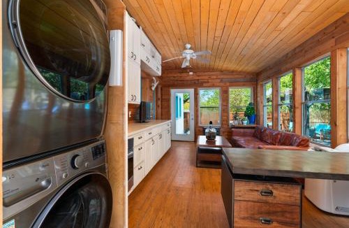 Cherrywood House | Boho Ranch in Hip East Austin with cowboy pool & hot tub