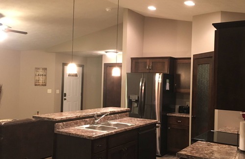 Arnolds Park House | Bridges Bay Ranch style, single story home with 3 bedrooms and 2 bathrooms