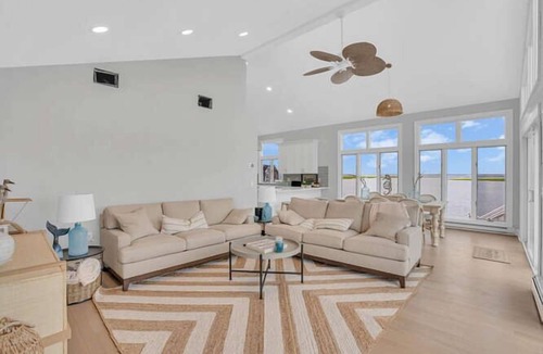 Dover Beaches North House | Bring your boat! Bay Front Contemporary with New In-ground Salt Water Pool