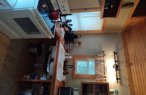 Mountain City Cabin | Cabin built for two! A cozy space designed to compliment the details.