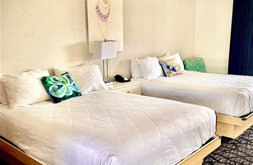 Cape May Hotel | Cape May Hotel room with a Pool view. Rooms have a balcony or a private patio.