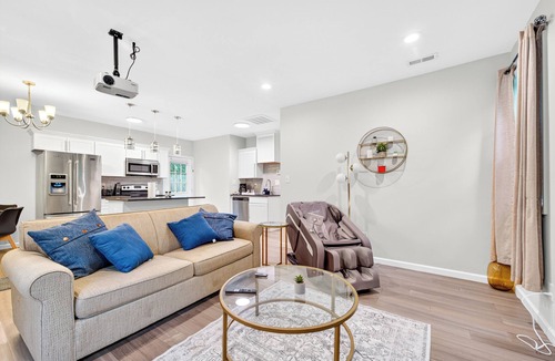 Chapel Hill House | Chapel Hill/Durham Retreat; hot tub, massage chair, massaging shower.