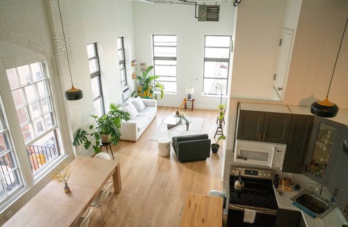 Downtown Brooklyn Apartment | Chic Urban Loft with Waterfront Viewsn