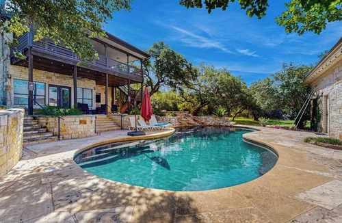 Bear Creek House | Contemporary dog-friendly house w/private gas grill, hot tub, & outdoor pool