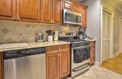 Hoboken Condo | Couple’s Hub Near MetLife, Walk to Public Transit!