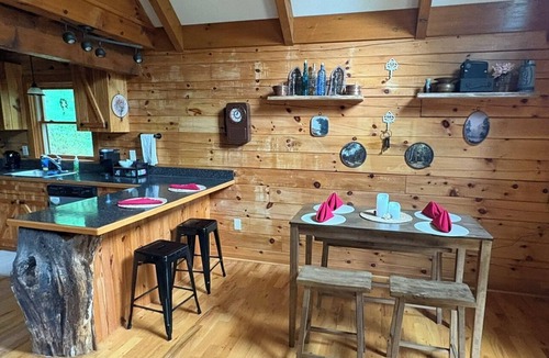 Dyke Cabin | Cozy Cabin 2 bedrooms w/Hot Tub & EV Charger near Shenandoah