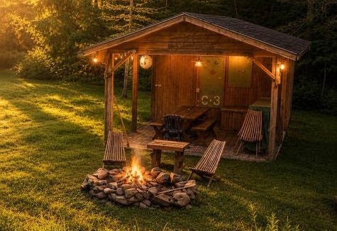 Terra Alta House | Cozy Cabin w Pavilion Deck Fireplace & FirePit