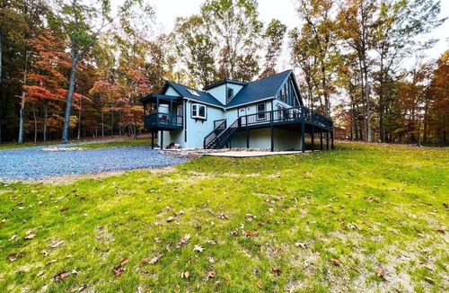 Ridgeway Ski Chalet | Cozy Chalet: Newly Renovated Two Bedroom with WiFi, Deck, Fire Pit & Grill
