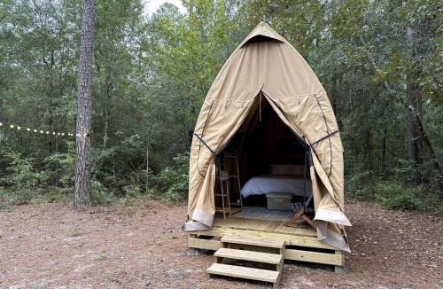 Ruffin Other | Cozy Luxury Canvas Cabin with Private Fire Pit and Outdoor Grill Near Branchville, South Carolina