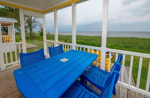 Coinjock Cottage | Deluxe Waterview Cabin in Amenity-Filled Currituck Sound Campground (WV89)