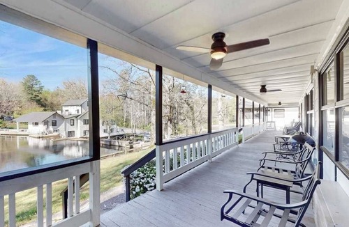 Flat Rock Condo | Dog-friendly lakefront condo with pool, canoes, & WiFi - in a perfect location