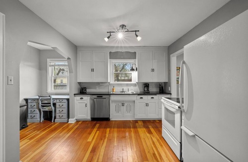 Anoka Apartment | Downtown Anoka 2BR Steps to Shops & Rum River