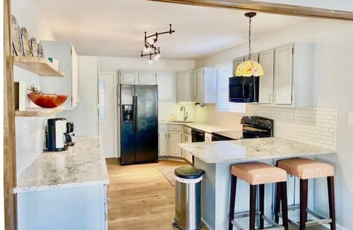Littleton House | Enjoy Lake Gaston with our private dock and deep water. Available 7:6-7:11