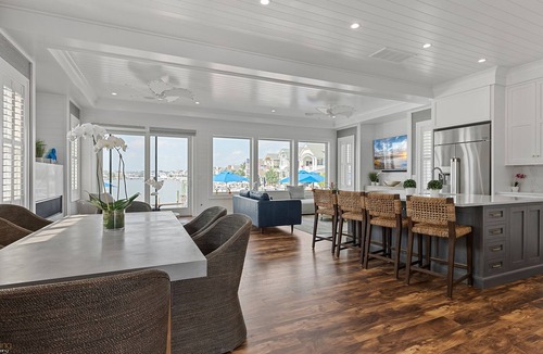 Stone Harbor House | EXCEPTIONAL LUXURY, CUSTOM, NEW CONSTRUCTION BAY FRONT HOME WITH POOL AND 3-STOP ELEVATOR.