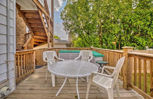 Evanston Apartment | Family Apartment w/Deck + Yard Near Northwestern