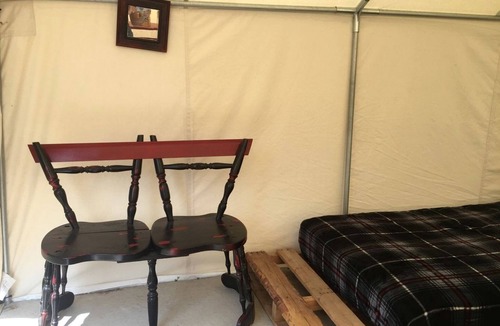 Sturgis RV Rental | Glamping Escape in Sturgis, South Dakota, in Lovely Safari Tent Rental for Two