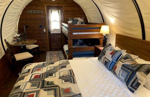 Glenwood House | Glenwood Glamping Vacations at this Charming Covered Wagon Rental in Iowa