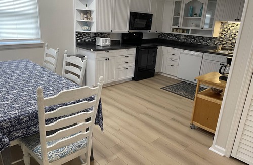 Chic's Beach House | Ground level Beach Rental NEW ADA bathroom & bedroom.