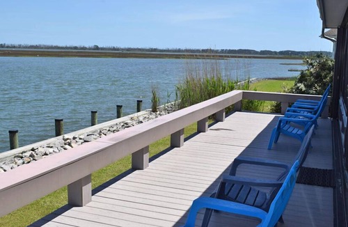Deep Hole House | Heron's Roost- Waterfront | 4BR Home w/Private Dock I Sunrise Views