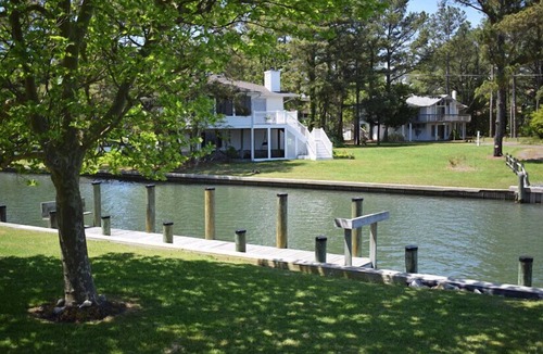 Deep Hole House | Heron's Roost- Waterfront | 4BR Home w/Private Dock I Sunrise Views