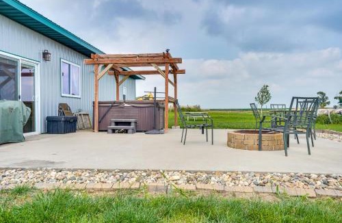 Fedora House | Hot Tub & Fire Pit: Family Retreat in South Dakota