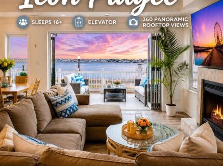 Atlantic City House | Icon Playce: Beachfront with 360 rooftop