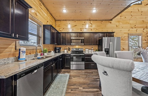 Sevierville Cabin | Indoor Heated Pool, Hot Tub, Stargazing Deck, Laser Tag, Arcades, Grill