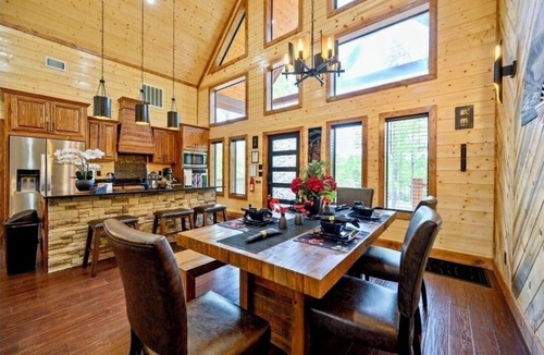 Pickens Cabin | Inner Peace Luxury Cabin Retreat with Hot Tub & Firepit Swings