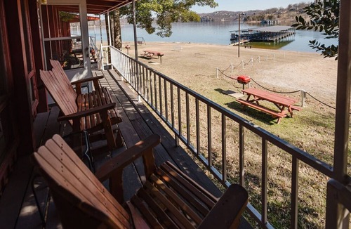 Blue Eye Cabin | Lakefront Cabin #2 - Steps from Table Rock Lake at Happy Hollow Resort