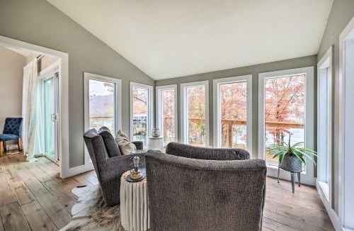 Rogers House | Lakefront Rogers Getaway w/Hot Tub & Deck!