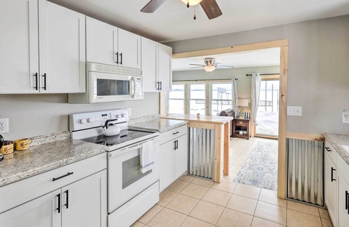 Hamlin County House | Lakefront Vacation Rental with Fire Pit & Dock!
