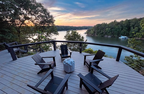 Bremen Cabin | Lakeside Oasis: Contemporary Cabin, Sunset Views
