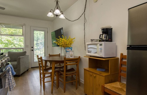 Flat Rock Apartment | Lakeview 1BR Condo w Deck Walk to Village