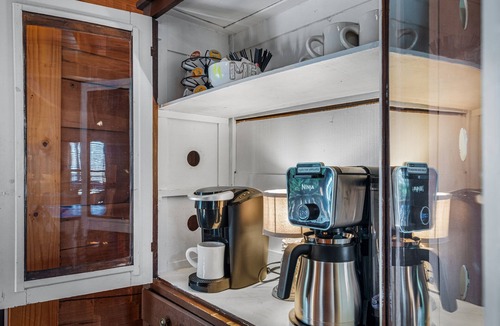 Mentone Cabin | Large authentic 3-story log cabin adjacent to lake. Up to 14 guests.