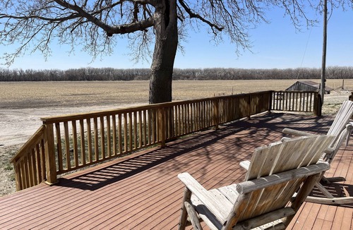 Republic County House | Large house surrounded by farm land along the Republican River.