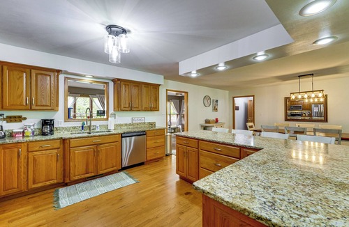 Grove House | Large Lakefront Home | Pool, Hot Tub & Boat Dock