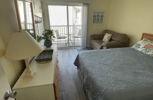 North End Condo | Larger unit! Private deck. So close to all the action, beach and boardwalk!