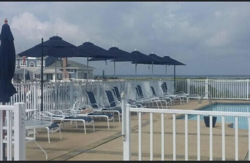 Dover Beaches North House | Lavallette Beautiful Bay front townhome with a pool and short walk to the beach