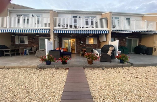 Dover Beaches North House | Lavallette Beautiful Bay front townhome with a pool and short walk to the beach