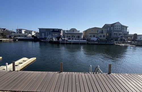 Dover Beaches North House | Lavallette Beautiful Bay front townhome with a pool and short walk to the beach