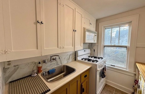 North of Grand Apartment | Lofted Lounge - Cozy Treetop Hideaway w/Sunny Deck