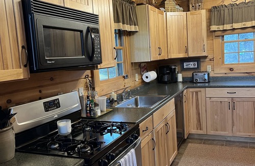 Colebrook Ski Chalet | Log Cabin on 6 acres w direct ATV trail access, firepit, mountain views ,sunsets